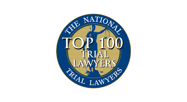 The National Top 100 Trial Lawyers badge